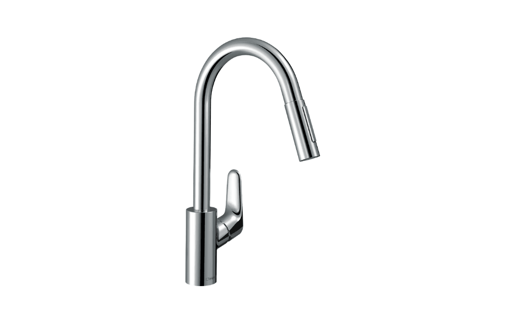 Hansgrohe Focus M41 Tek Kollu Eviye Bataryası 240, Çekilebilir El Duşu, 2Jet