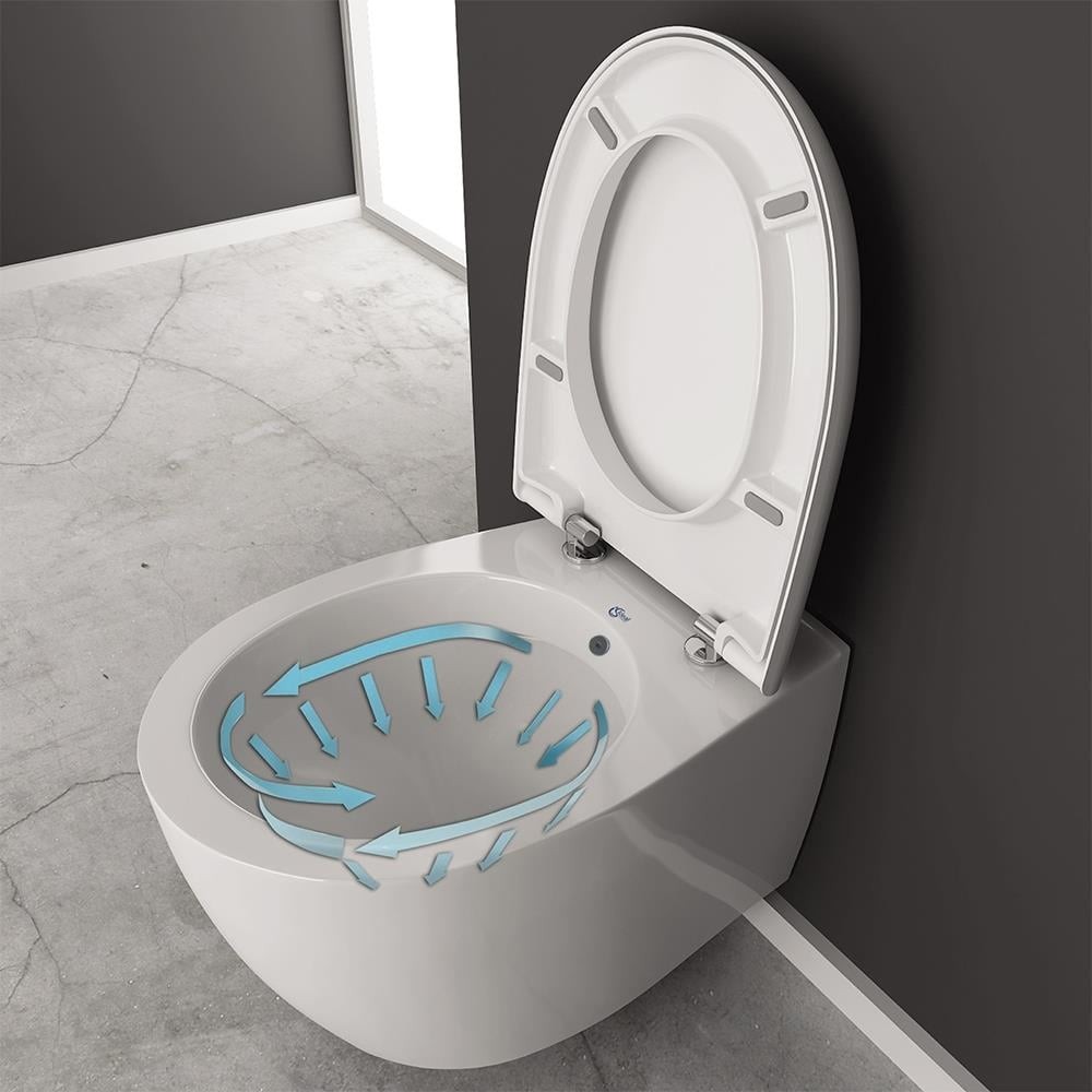 Ideal Standart Stradao Clearim Kanalsız Asma Klozet Yavaş Kapanır Kapak Dahil