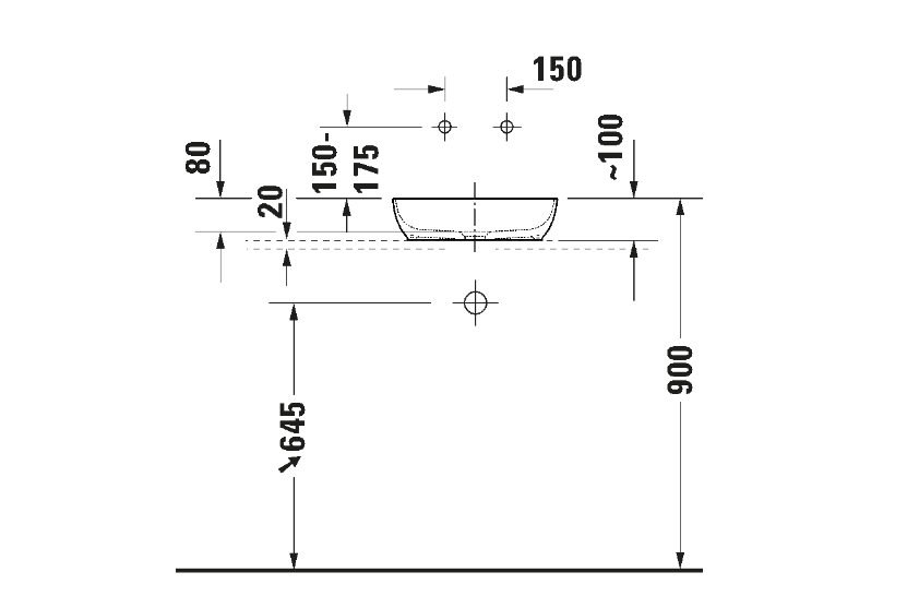 Duravit Sivida Durocast Çanak Lavabo 40Cm Beyaz Yeşil