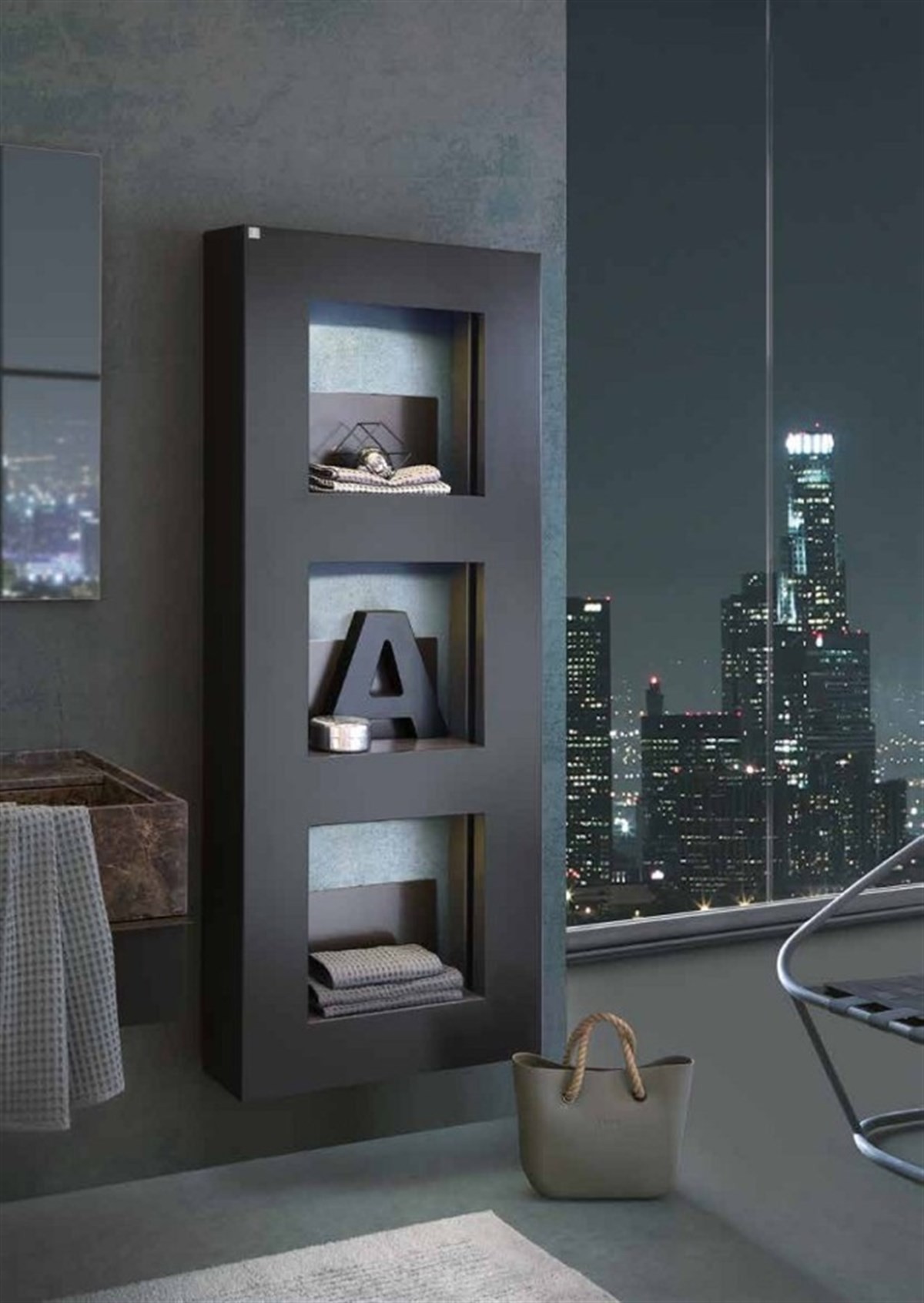 Cube Tasarım Radyatör 680X1760 Antrasit