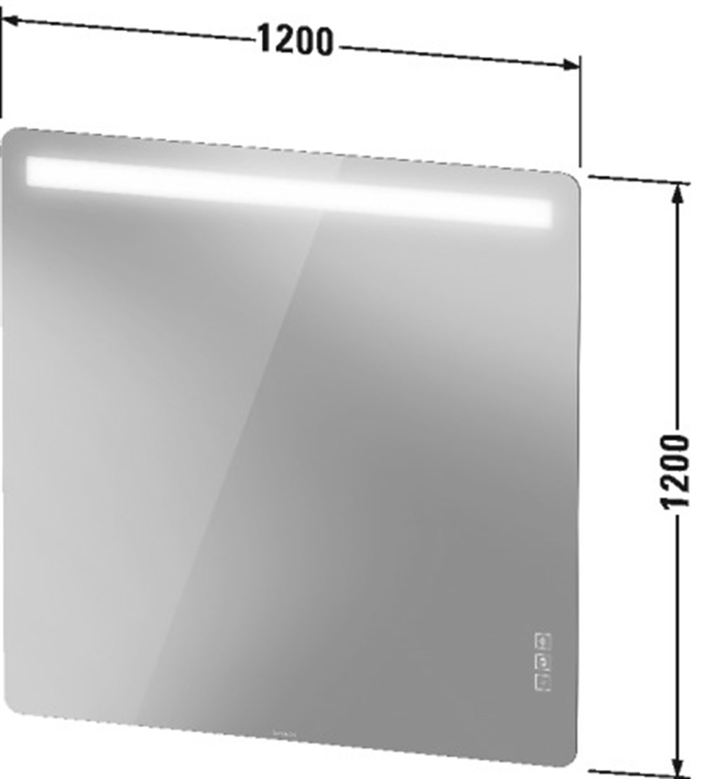 Duravit Luv Aydınlatmalı Ayna 120 Cm