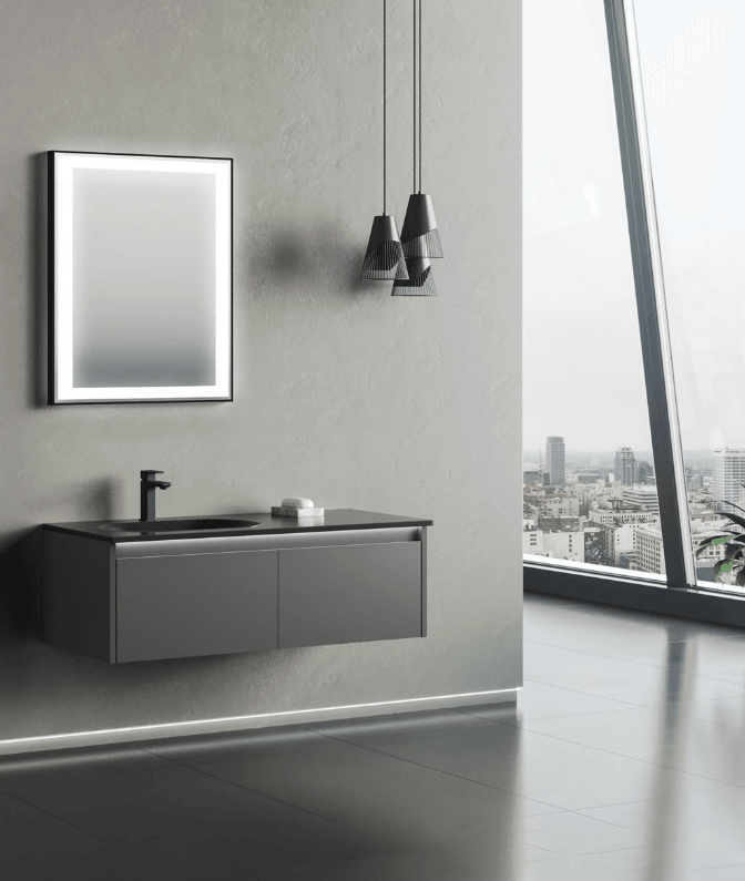 Orka Lisbon Banyo Dolabı Takımı 110 Cm Mat Beyaz