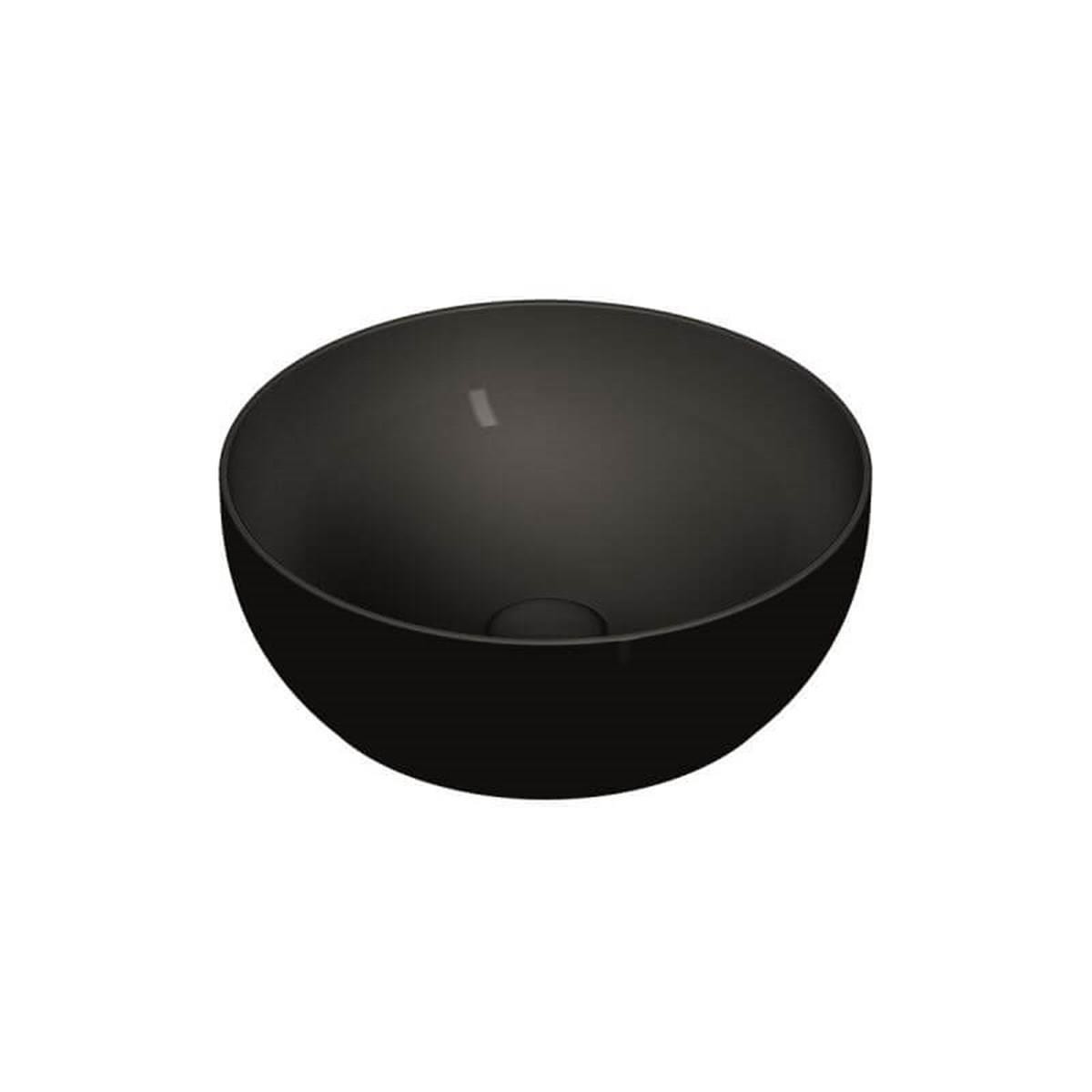 Vitra Outline Yuvarlak Lavabo Mat Siyah 40Cm