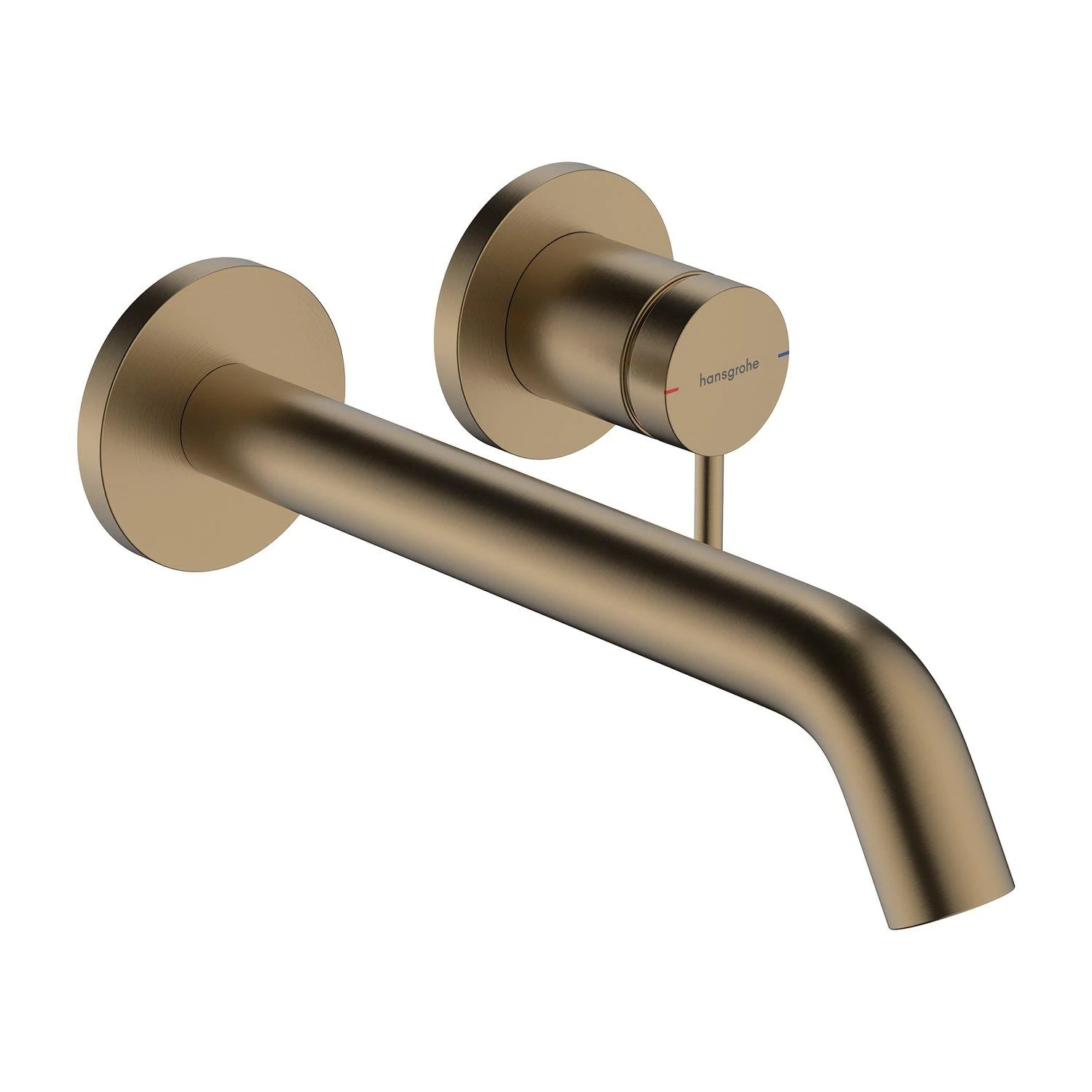 Hansgrohe Tecturis S Tek Kollu Lavabo Bataryası Ankastre Duvara Monte Ecosmart Mat Bronz 22,5 Cm