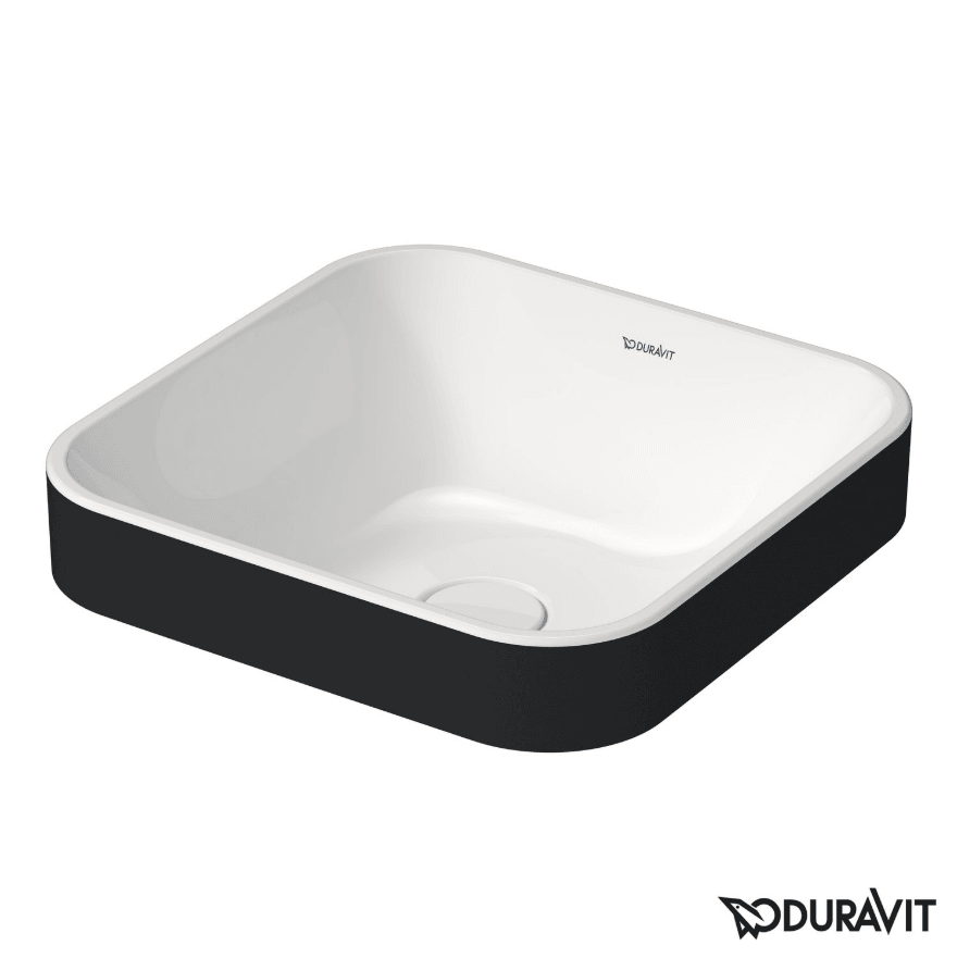 Duravit Happy D.2 Plus Tezgah Üstü Lavabo 40 Cm Beyaz Antrasit