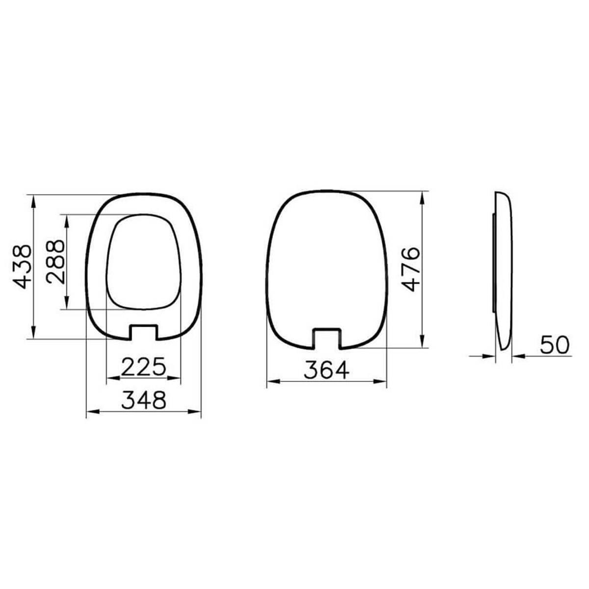Vitra Plural Yavaş Kapanan Klozet Kapağı Metal Menteşeli Kolay Sökülebilir Beyaz