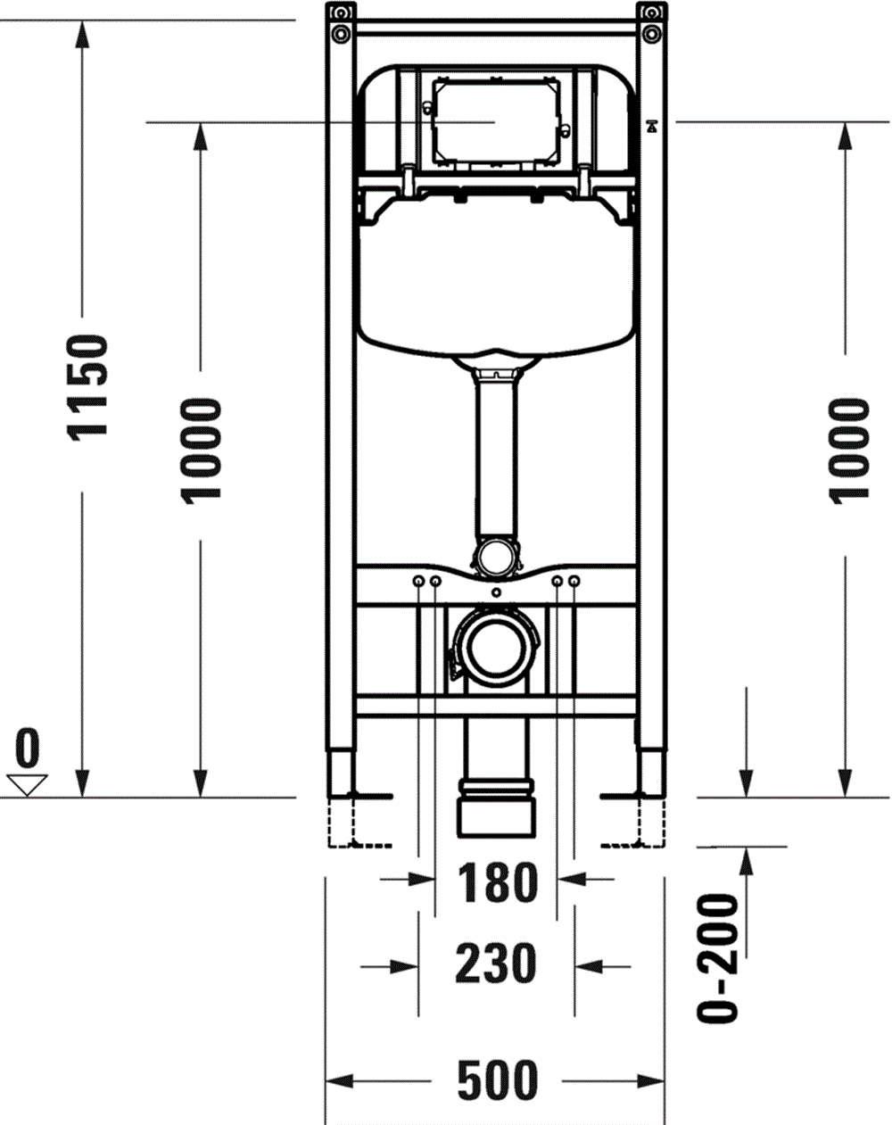 Duravit Durasystem® Gömme Rezervuar, Alçıpan 12Cm