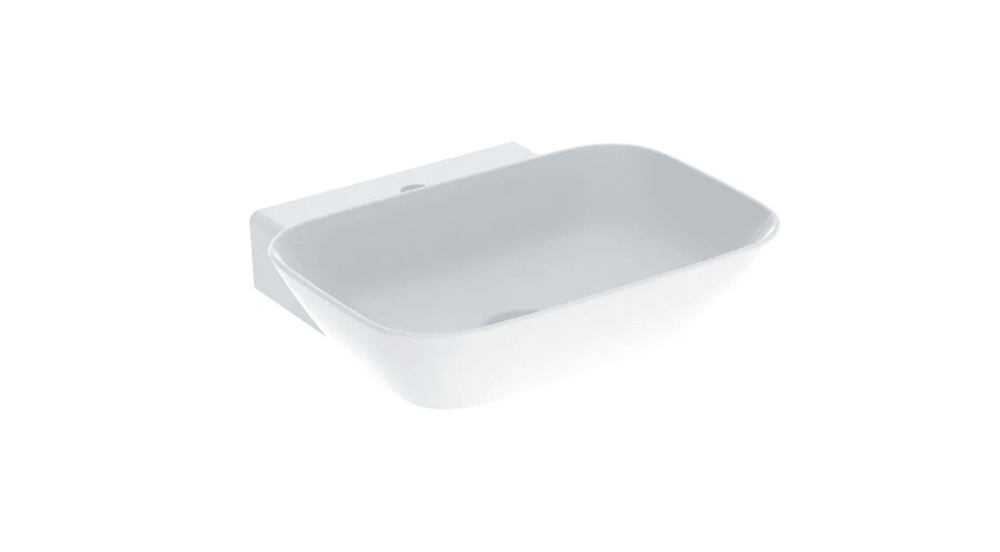 Geberit One Çanak Lavabo, Dikey Çıkışlı, 50X42.5 Cm, Batarya Deliksiz, Keratect