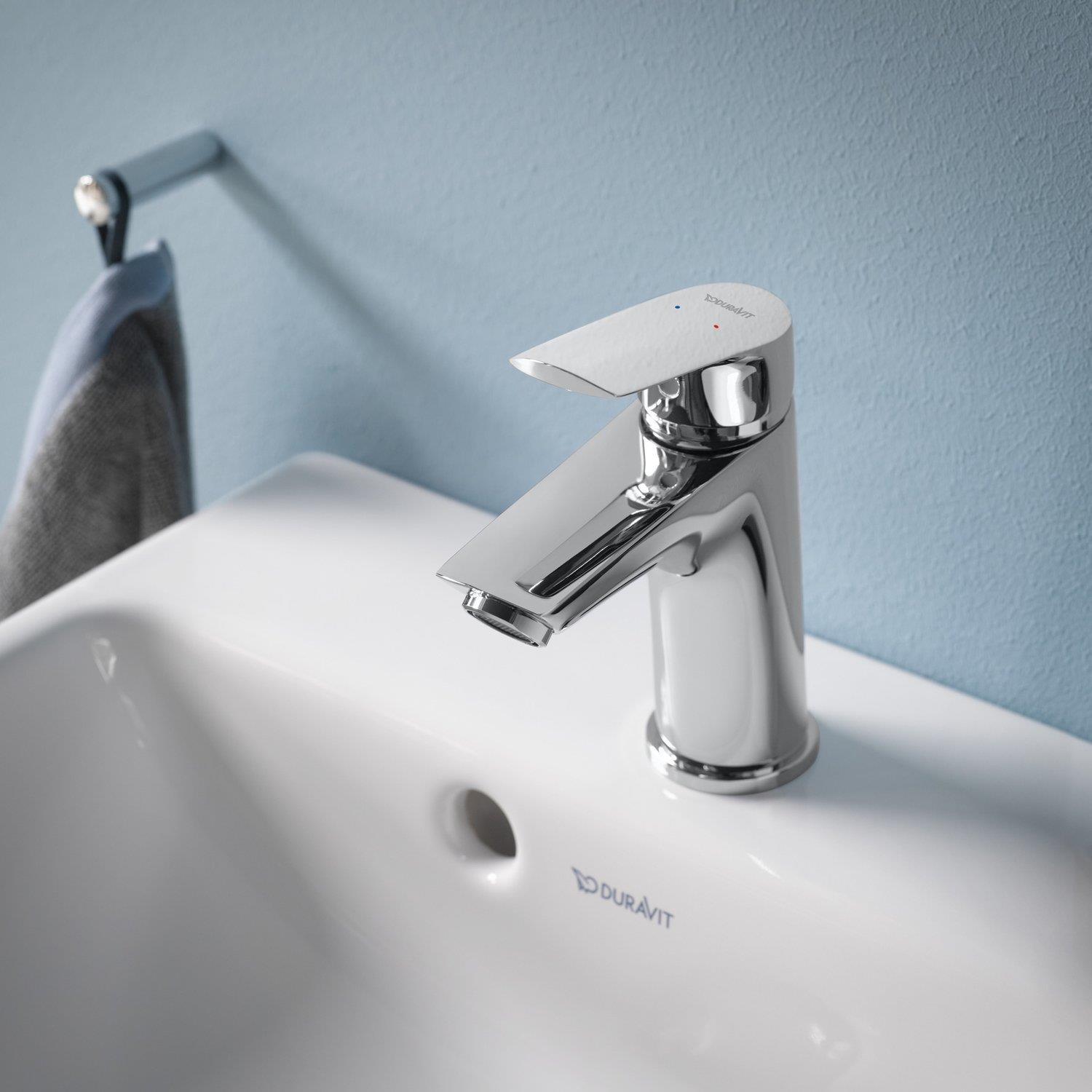 Duravit No.1 Lavabo Bataryası Small Minusflow Parlak Krom
