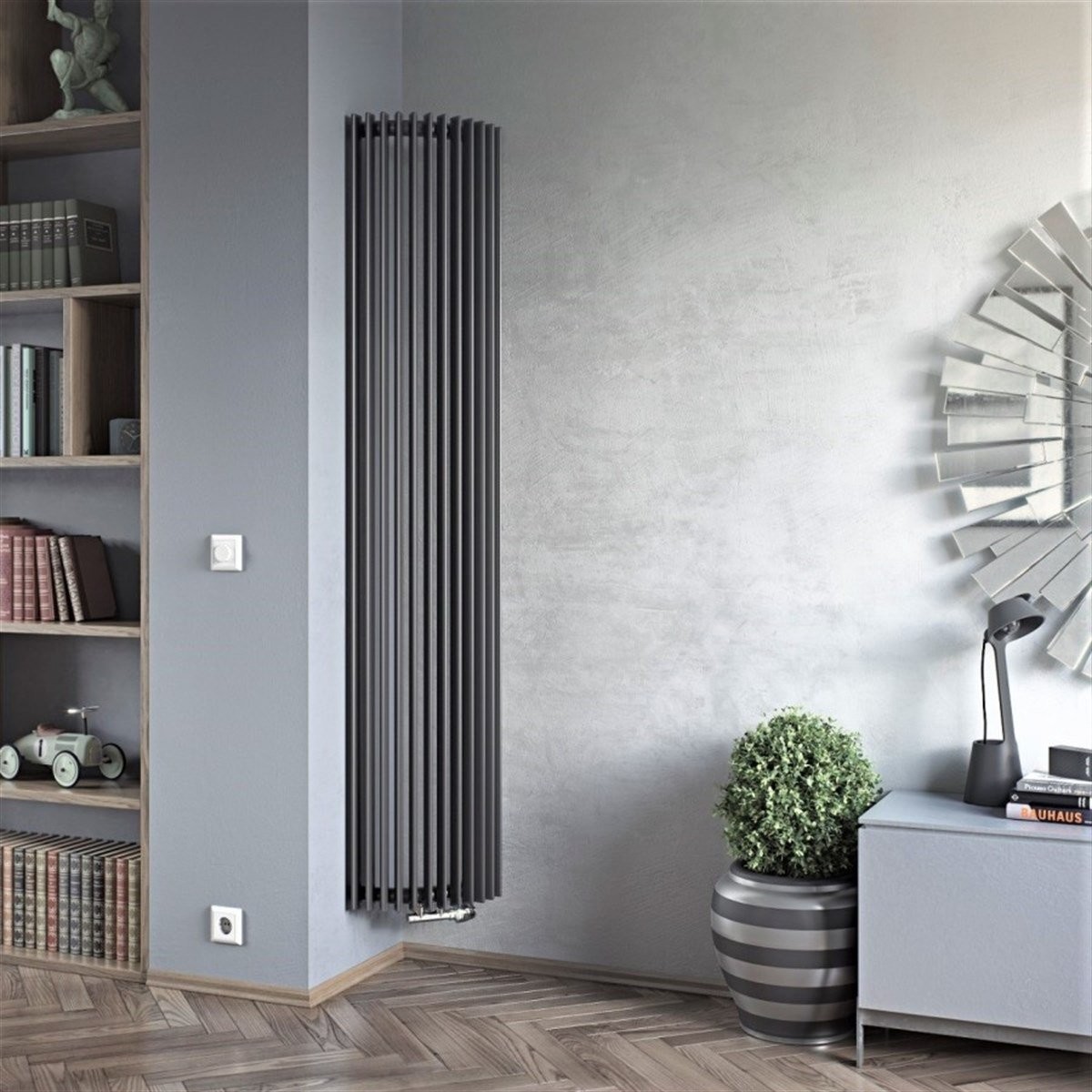 Chorus Köşe Dekoratif Radyatör 1800X340 Antrasit