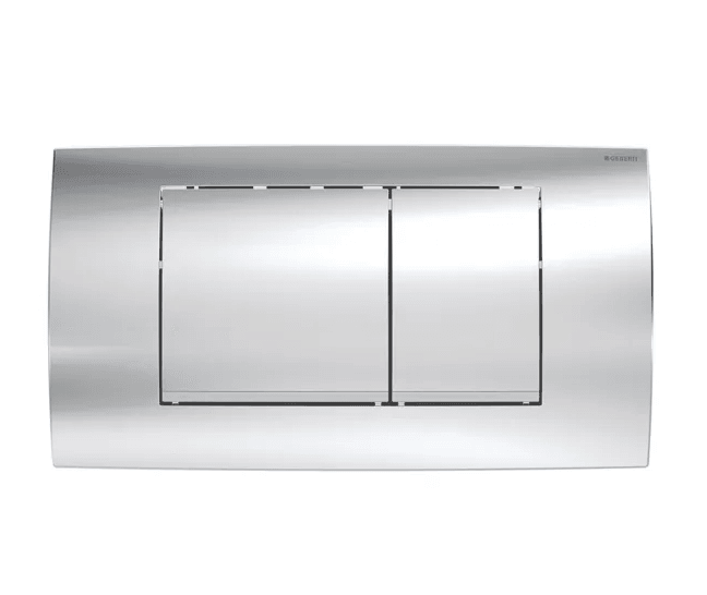 Geberit Twinline 30 Kumanda Kapağı Çift Basmalı Parlak Krom