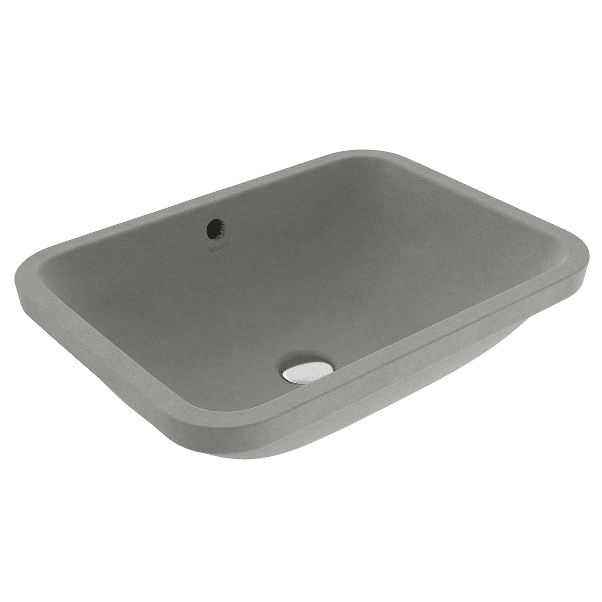 Bocchı Taormina Tezgah Altı Lavabo, 55 Cm, Mat Beton