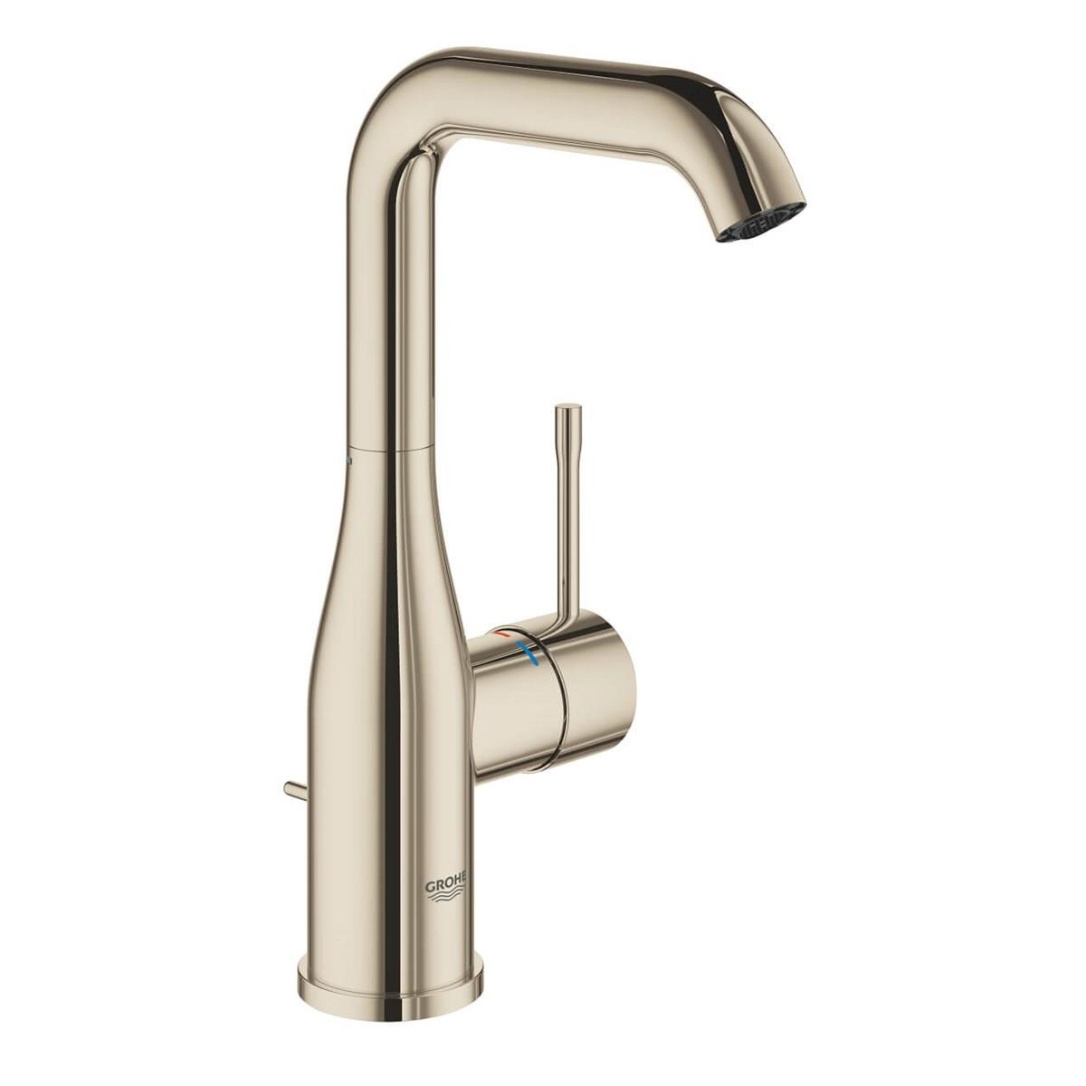 Grohe Essence New Yüksek Lavabo Bataryası, Sifon Kumandalı Parlak Nikel