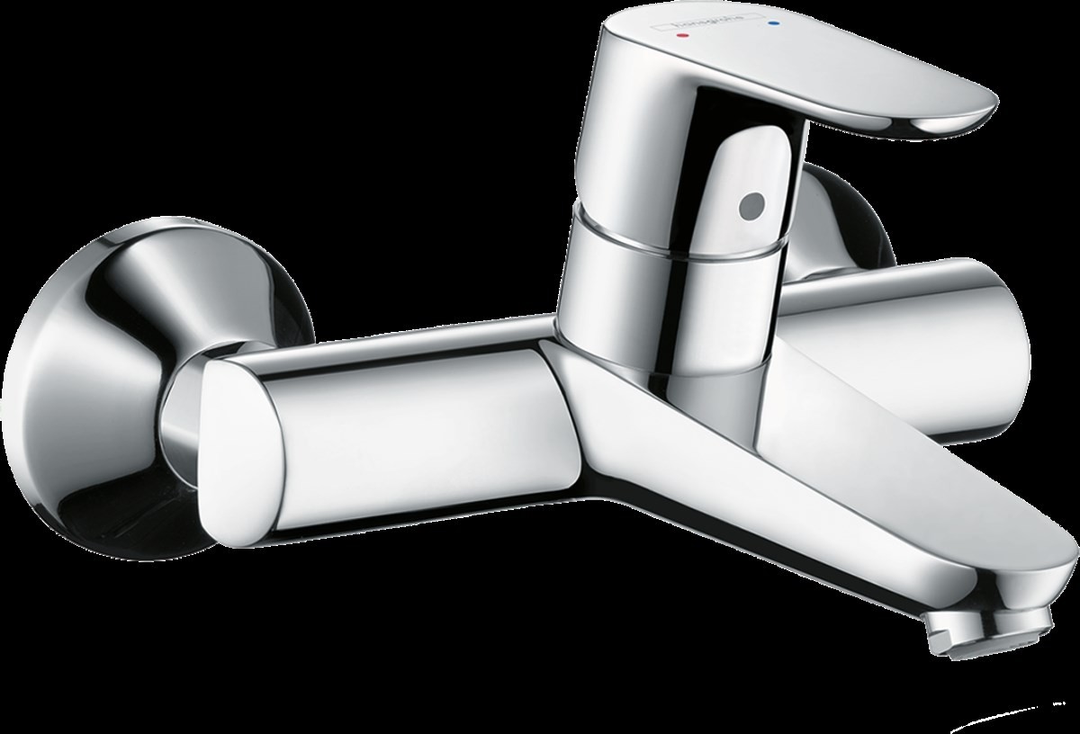 Focus Tek Kollu Lavabo Bataryası Aplike, Duvara Monte