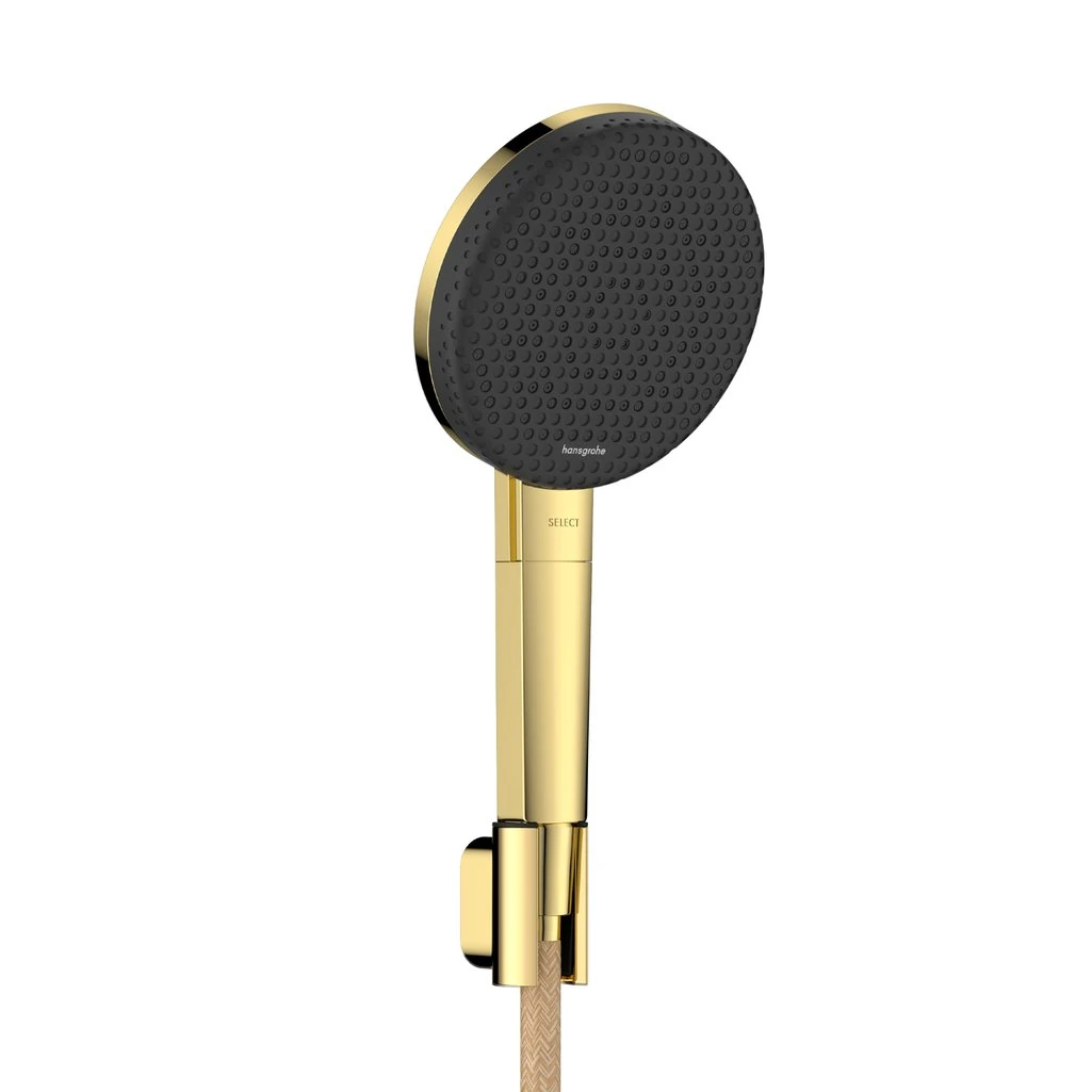 Hansgrohe Raindance Alive Select S Duş Askısı Seti 125 3jet EcoSmart Designflex Tekstil Duş Hortumu 160 cm Parlak Altın