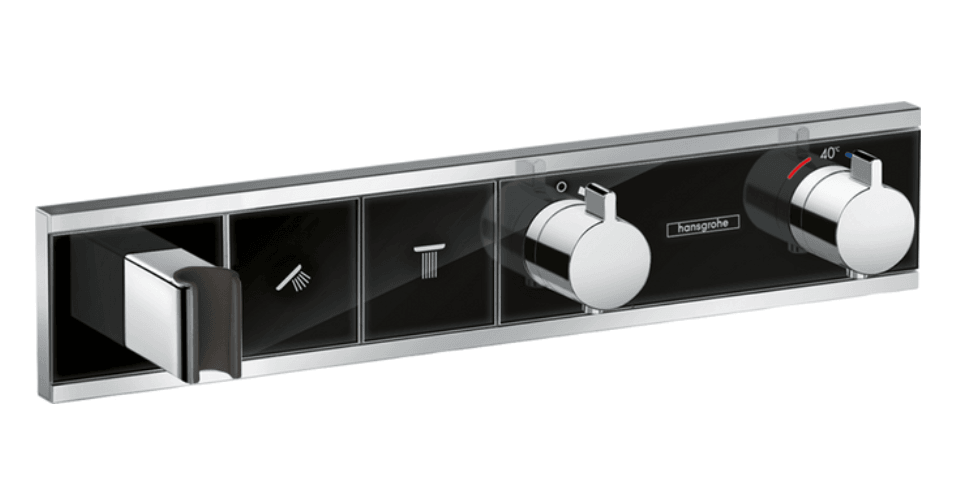 Hansgrohe Rainselect Termostat Ankastre Siyah Montaj, 2 Çıkış İçin