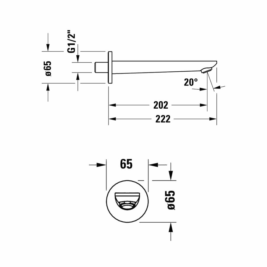 Duravit Wave Ankastre Küvet Çıkışı Paslanmaz Çelik