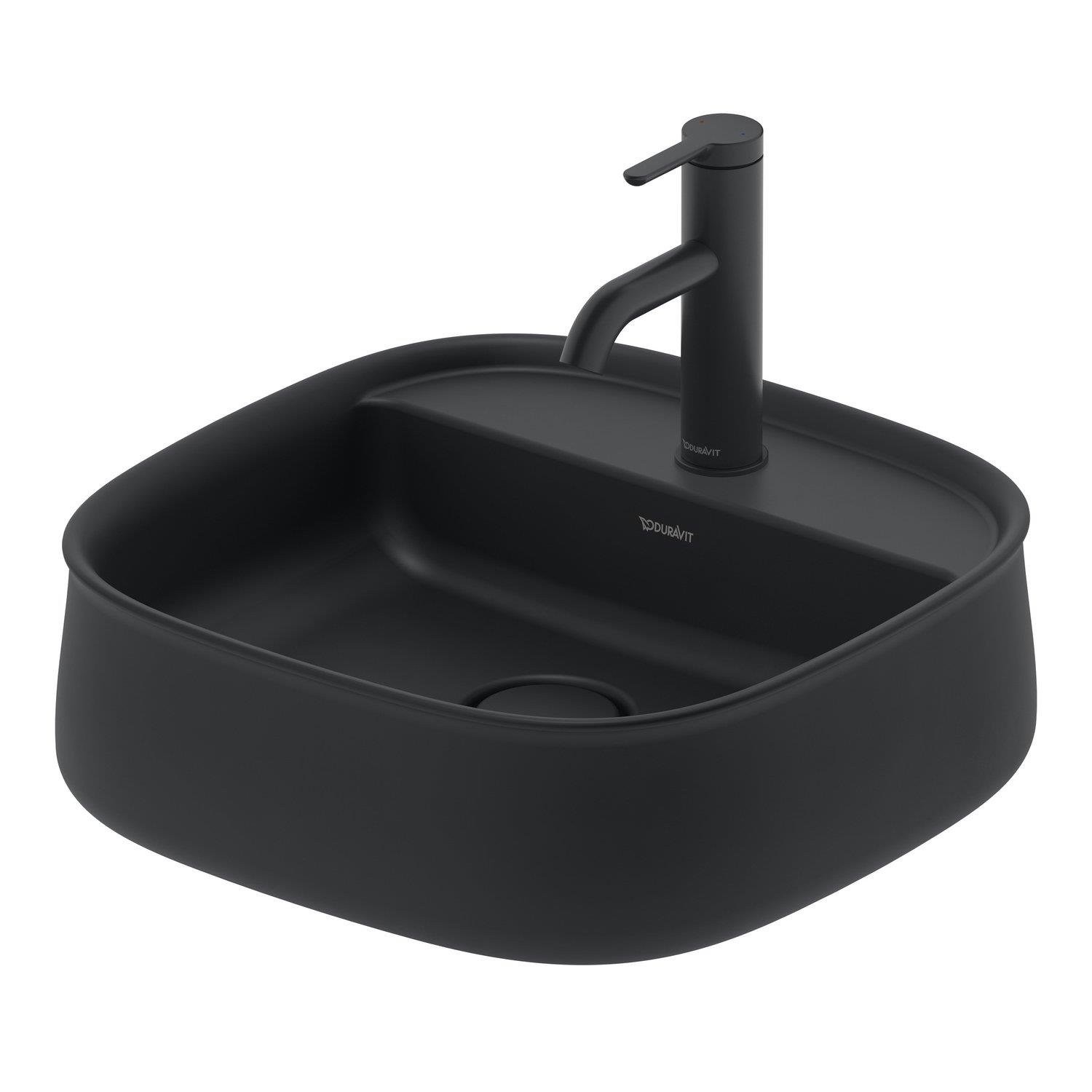 Duravit Zencha Batarya Banklı Çanak Lavabo 42 Cm Mat Antrasit