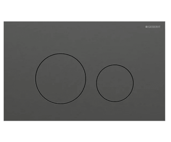 Geberit Sigma40 Round Siyah Krom Kumanda Paneli