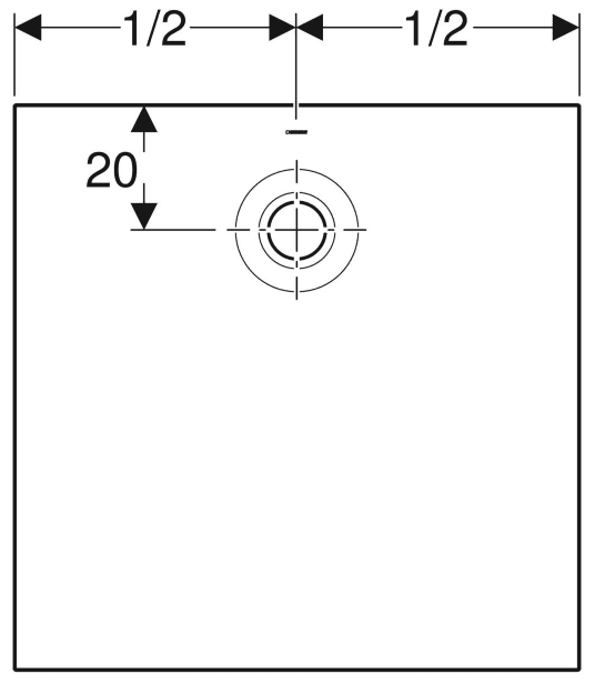 Geberit Olona Duş Teknesi, Kare 90X90