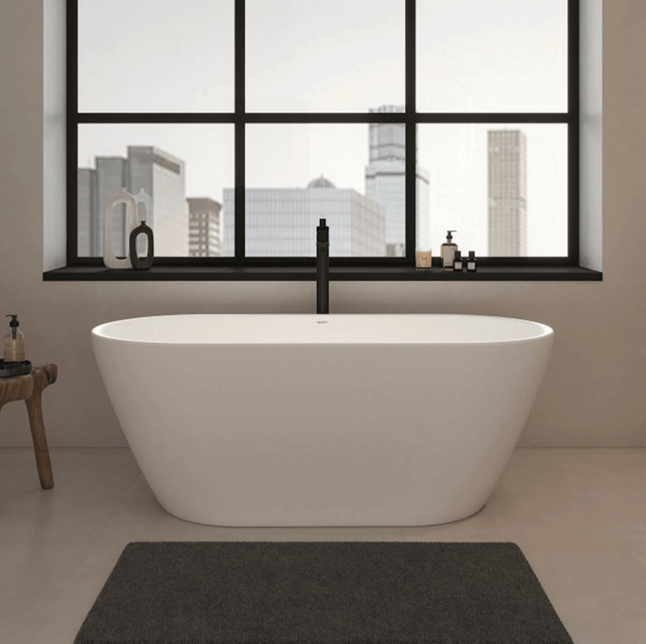 Duravit Wave Yerden Küvet Bataryası Mat Siyah