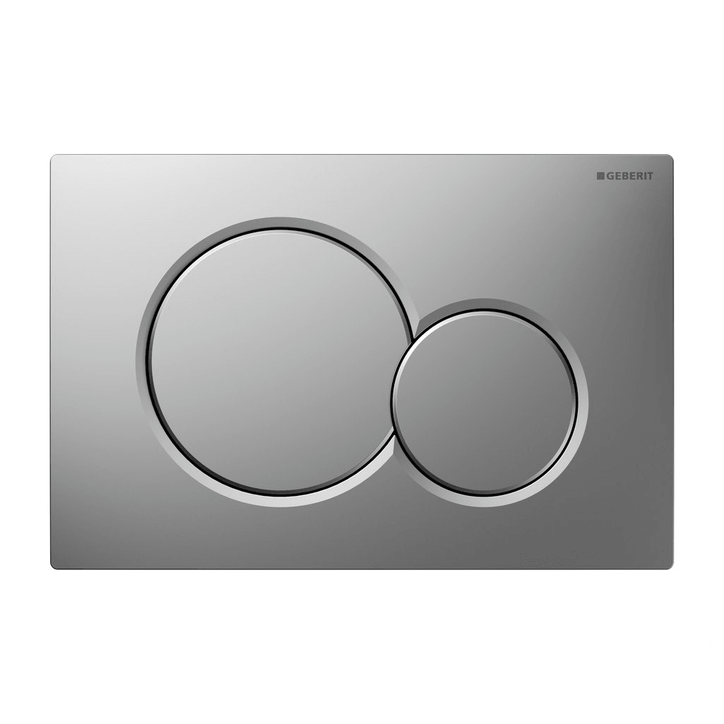 Geberit Sigma01 Kumanda Kapağı, Çift Basmalı, Mat Krom