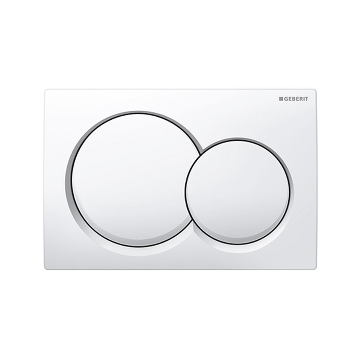Geberit Alpha01 Kumanda Kapağı Çift Basmalı, Beyaz