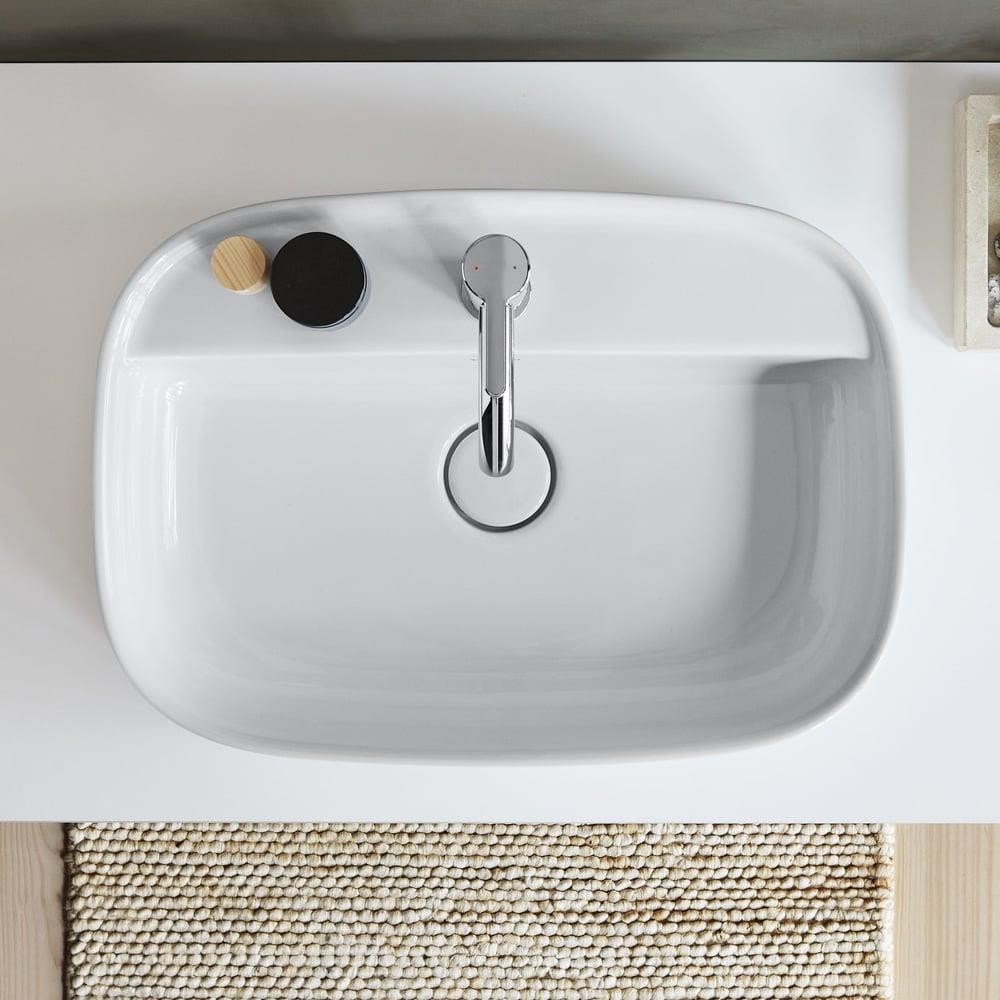 Duravit Zencha Çanak Lavabo 55 Cm Batarya Banklı Parlak Beyaz