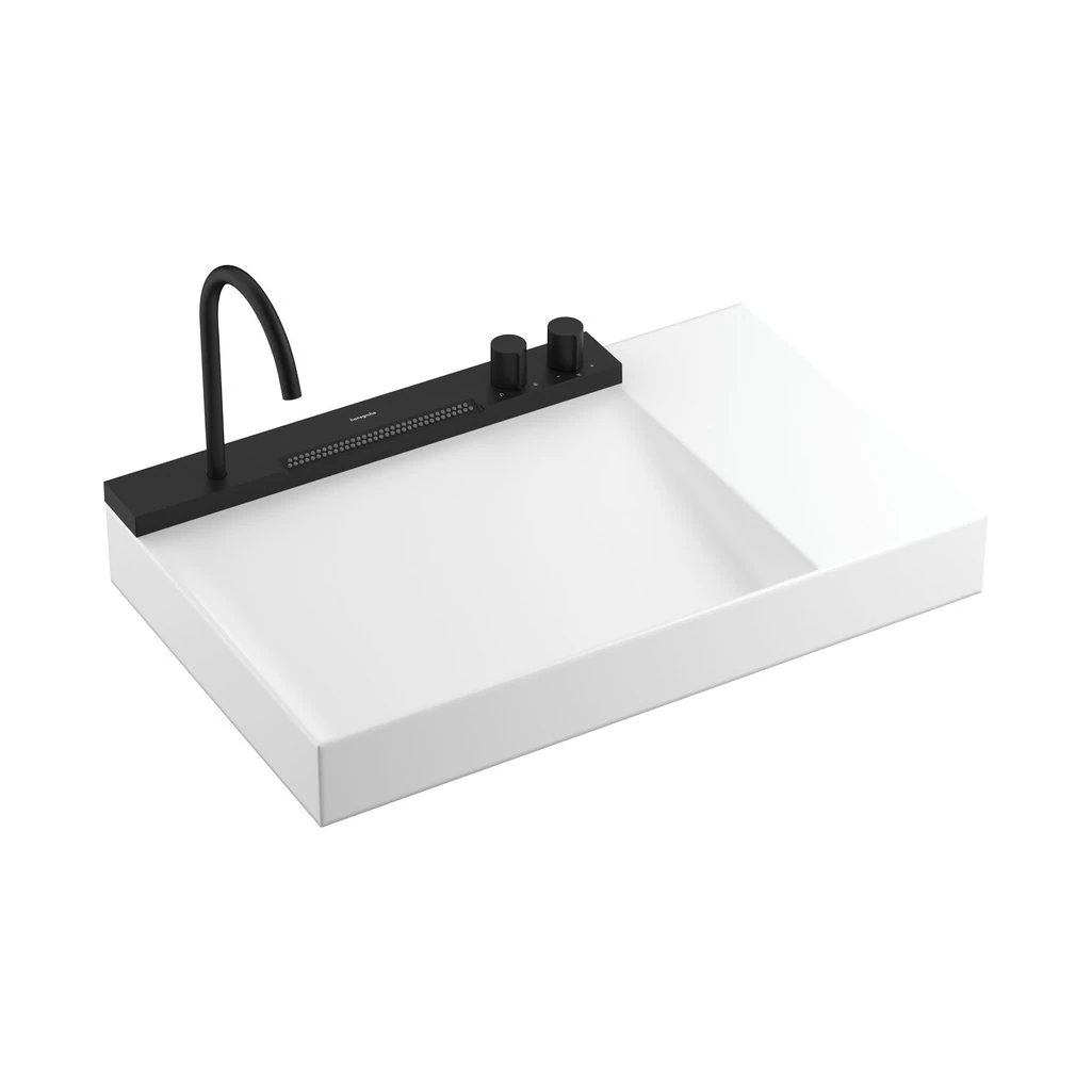 Hansgrohe Avalegra AquaUnit 78x48 cm Lavabo Bataryalı Mat Siyah