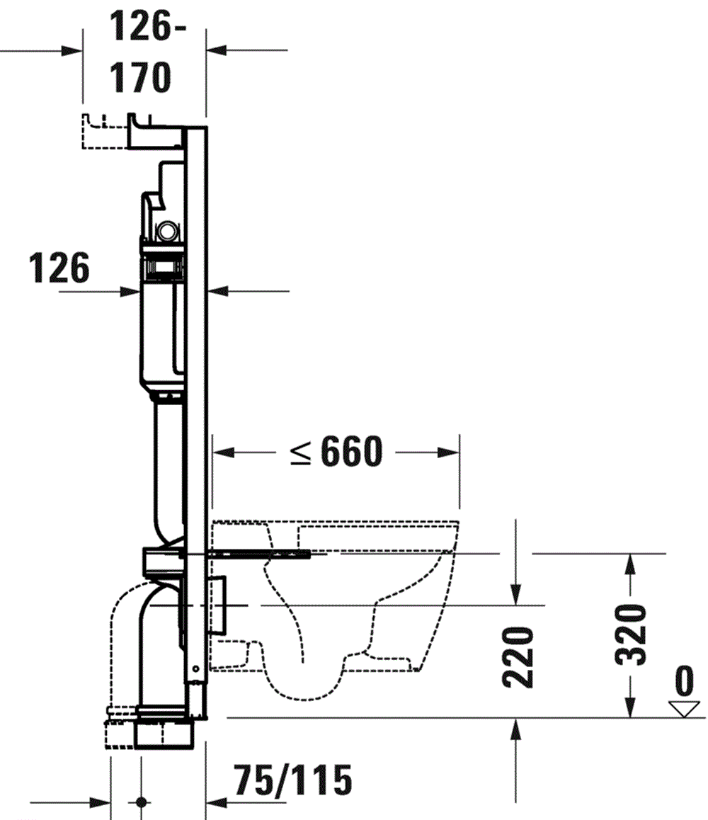 Duravit Durasystem® Gömme Rezervuar, Alçıpan 12Cm