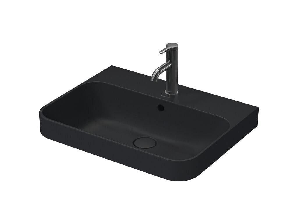 Duravit Happy D.2 Plus 60 Cm Lavabo Mat Siyah