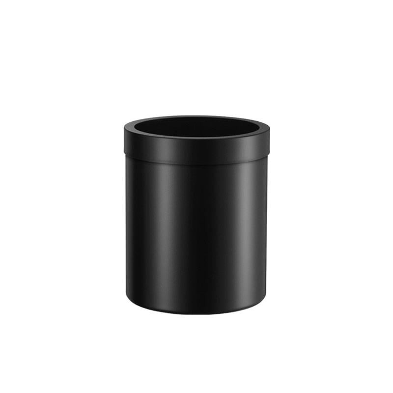 Sanco Çöp Kovası Çemberli 5 T, Ø20.5X24.5H Cm Mat Siyah