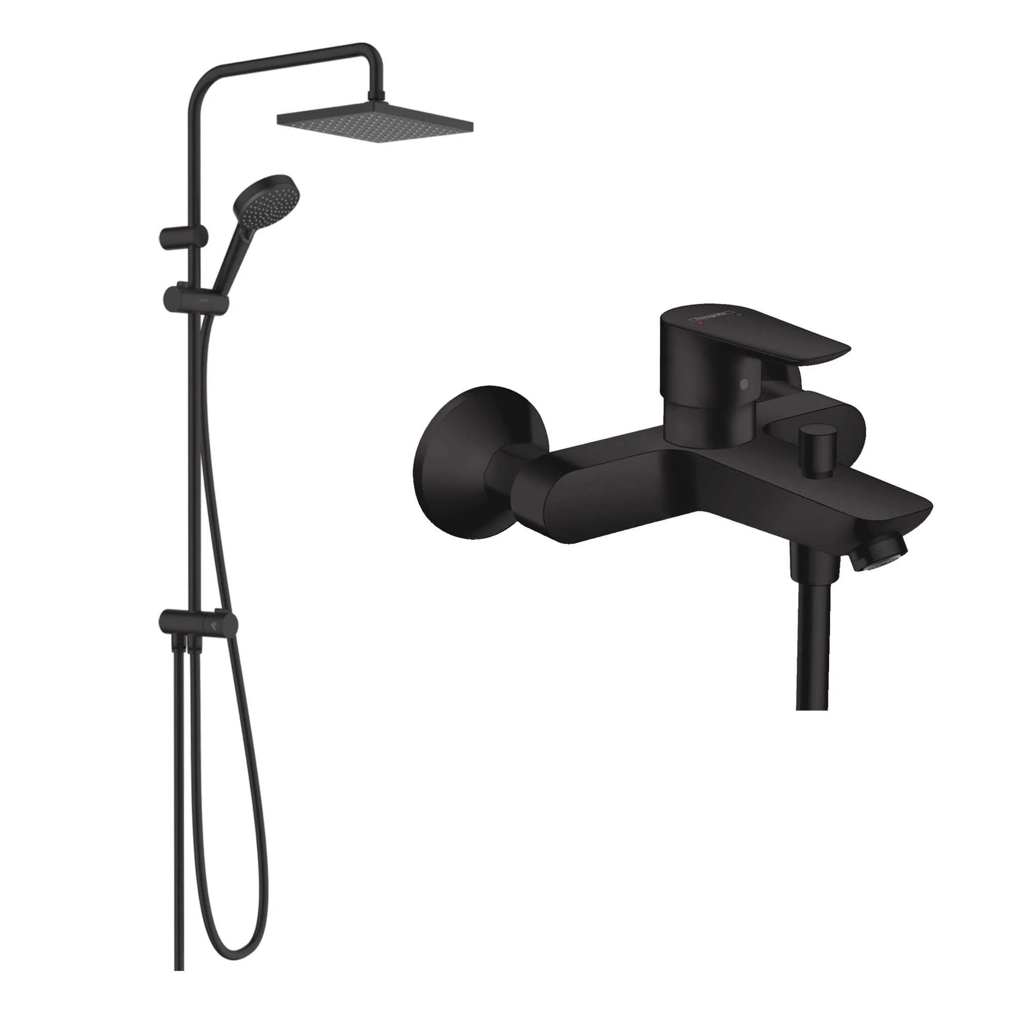 Hansgrohe Vernis Shape Duş Kolonu Seti 230 1Jet Reno Mat Siyah