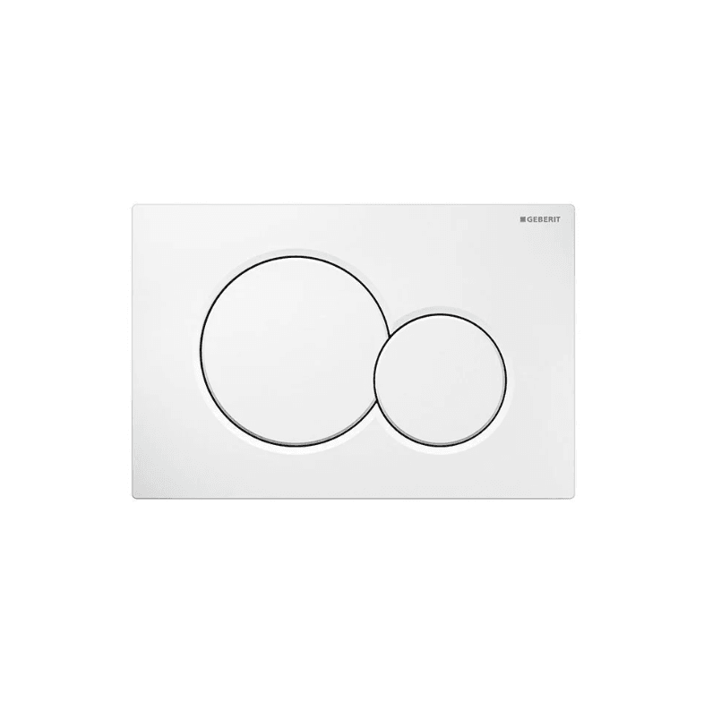 Geberit Sigma01 Kumanda Kapağı, Çift Basmalı, Beyaz