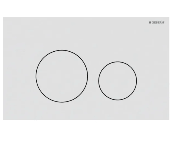 Geberit Sigma40 Round Mat Beyaz Kumanda Paneli