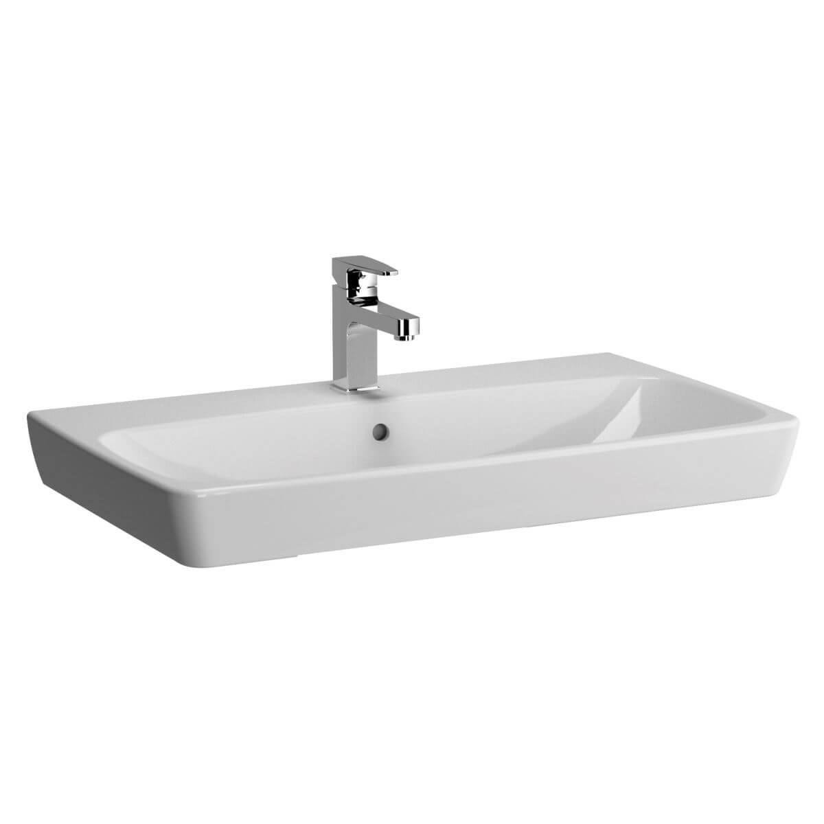 Vitra Metropole Orta Armatür Delikli Tezgahüstü Lavabo Beyaz 80Cm