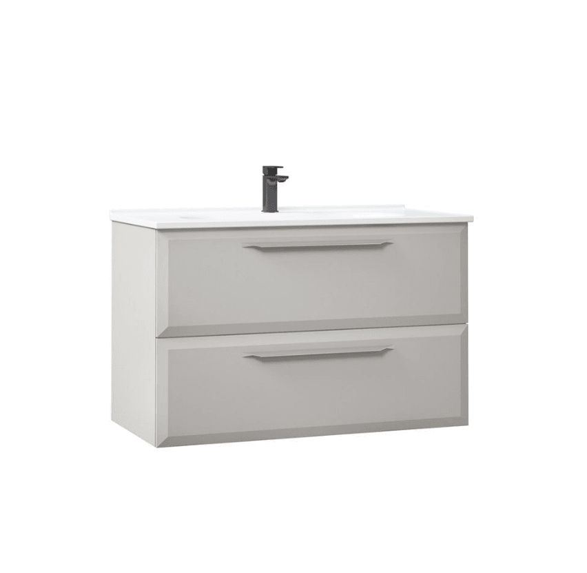 Orka Nuvola Banyo Dolabı Takımı 100 Cm Parlak Lake Kaşmir