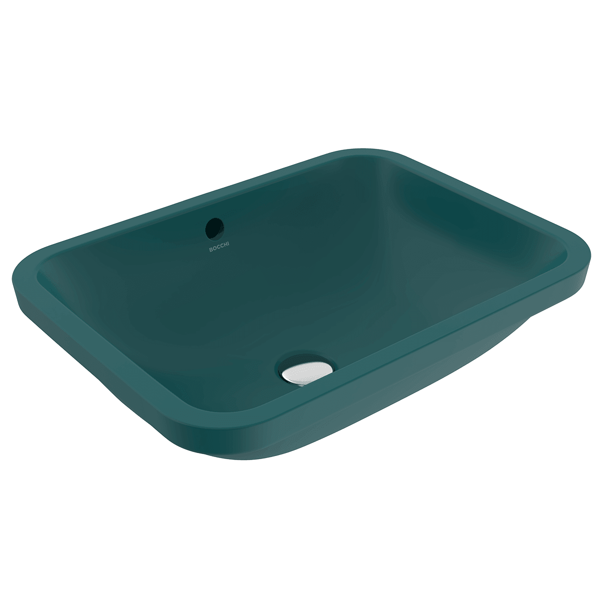 Bocchı Taormina Tezgah Altı Lavabo, 55 Cm, Mat Petrol Mavisi