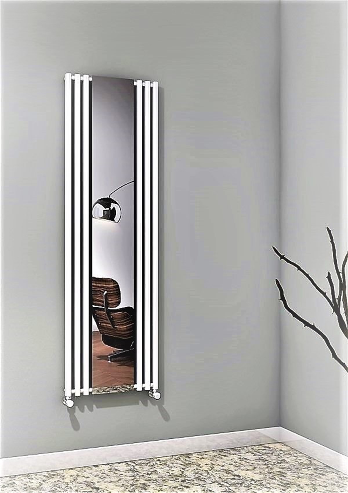 Bahama Dekoratif Radyatör 540X1760 Beyaz