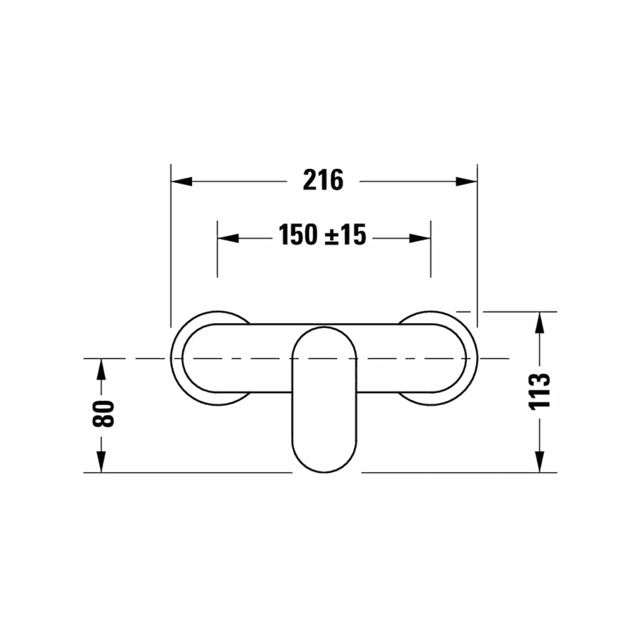 Duravit Wave Duş Bataryası Fırçalanmış Çelik