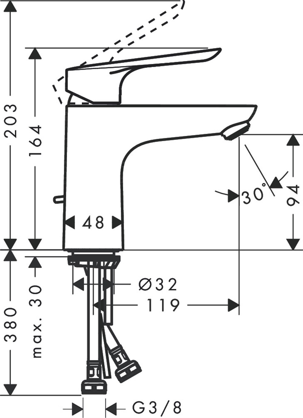 Hansgrohe Logis E Lavabo Bataryası