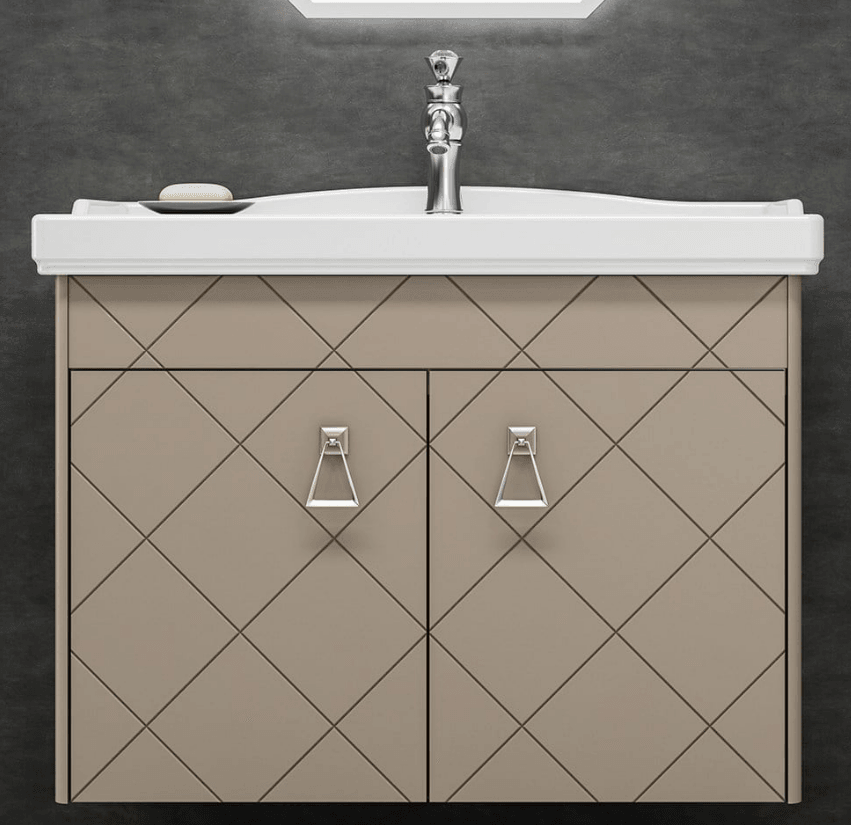 Orka Dream Banyo Dolabı Takımı 105 Cm Lake Mat Cappucino