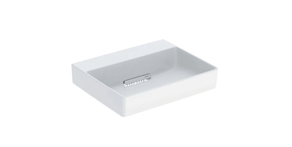 Geberit One Çanak Lavabo, Yatay Çıkışlı, 50X40 Cm, Batarya Deliksiz, Keratech