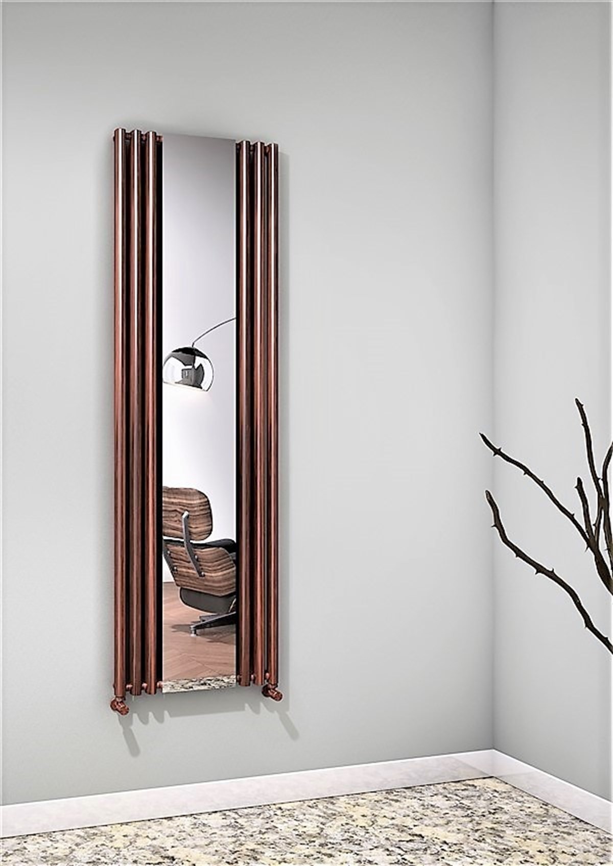 Bahama Dekoratif Radyatör 540X1760 Ahşap Görünümlü