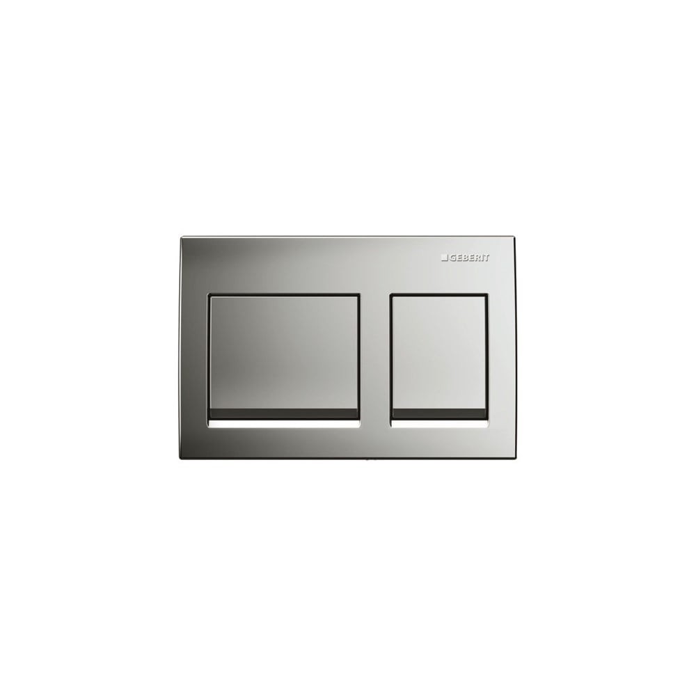 Geberit Alpha15 Kumanda Kapağı Çift Basmalı, Parlak Krom