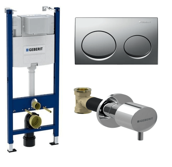 Geberit Alpha Gömme Rezervuar Seti Duofix 12Cm