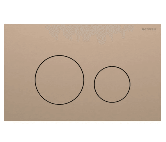 Geberit Sigma40 Round Fırçalanmış Bronz Kumanda Paneli