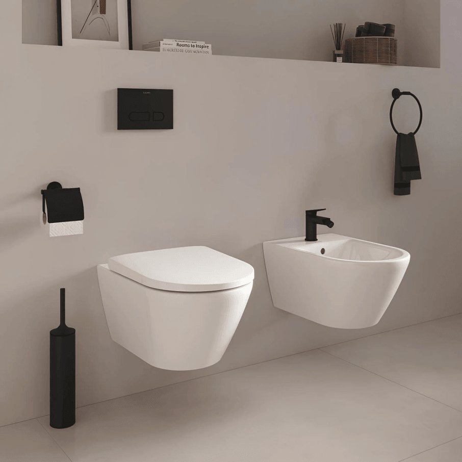 Duravit Wave Bide Bataryası Mat Siyah