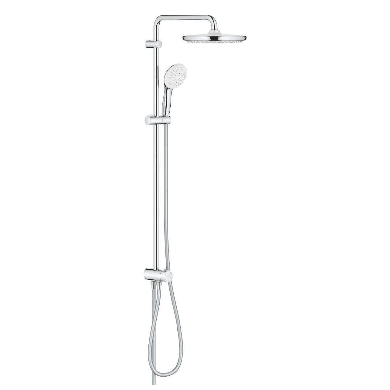 Grohe Tempesta System 250 Duvara Monte Duş Sistemi, Yön Değiştiricili Krom-Beyaz