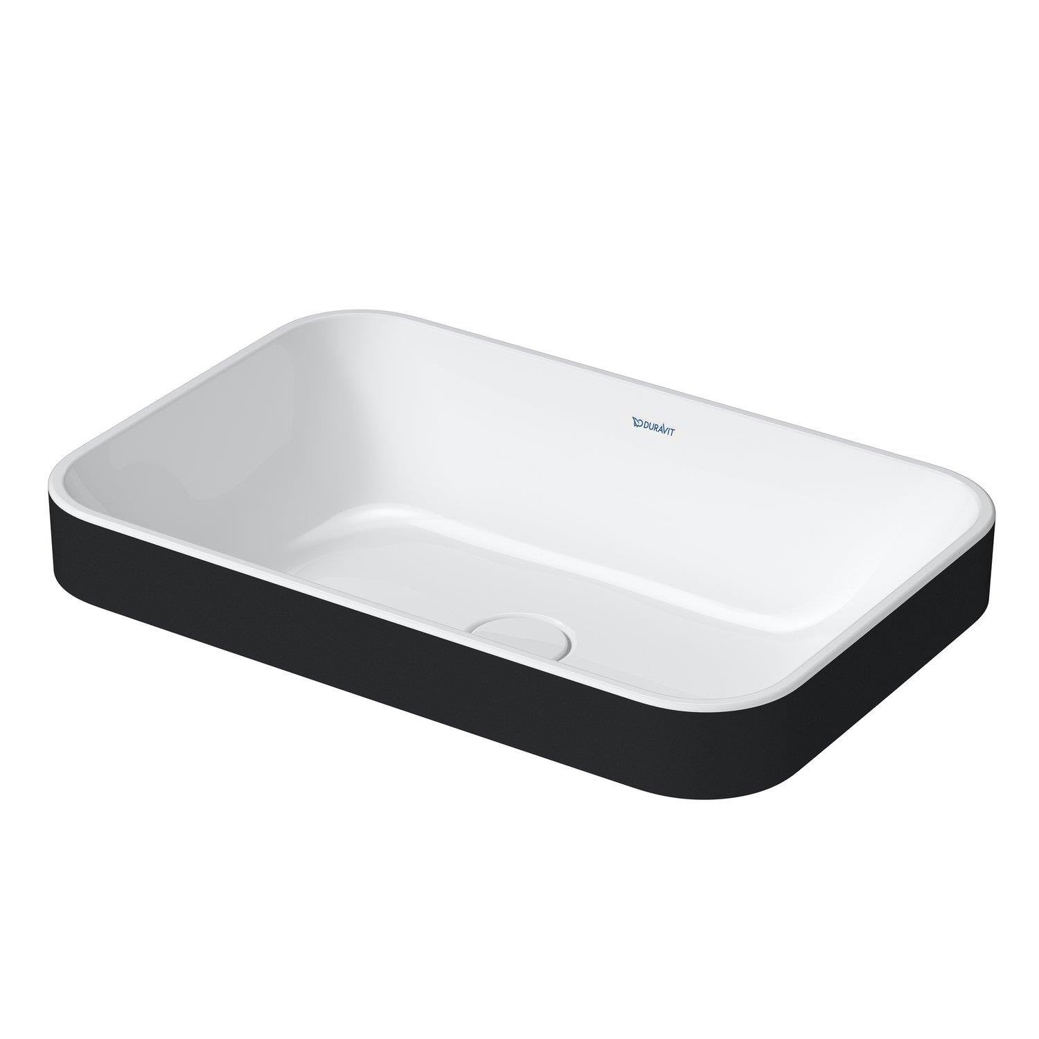Duravit Happy D.2 Antrasit Beyaz 60X40 Cm Tezgah Üstü Lavabo